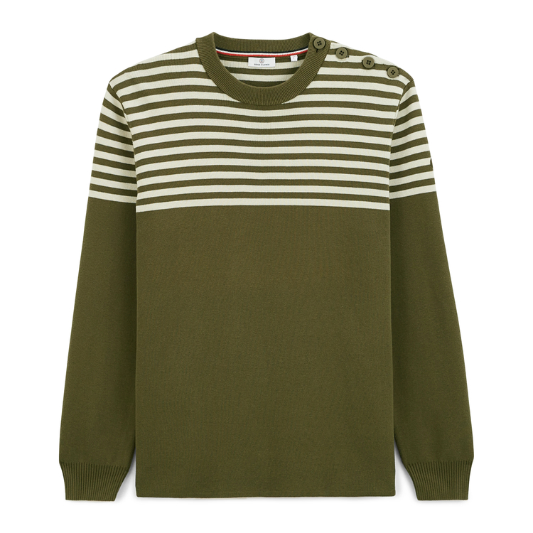 SERGE BLANCO(セルジュブランコ) |ROUND NECK STRIPE SWEATER ラウンドネックストライプセーター