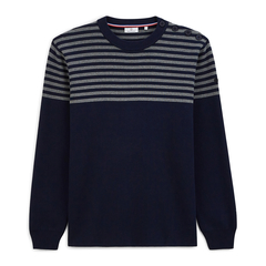 SERGE BLANCO(セルジュブランコ) |ROUND NECK STRIPE SWEATER ラウンドネックストライプセーター