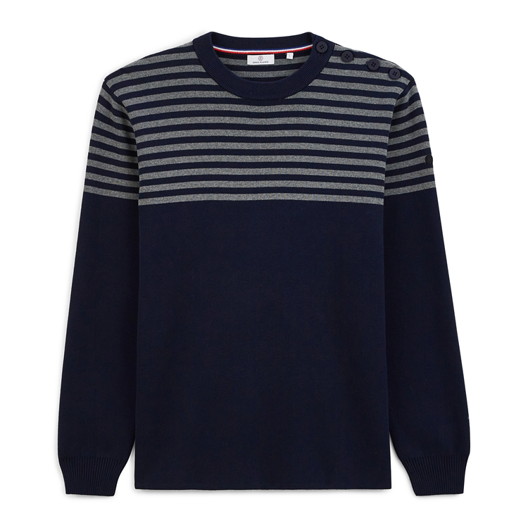 SERGE BLANCO(セルジュブランコ) |ROUND NECK STRIPE SWEATER ラウンドネックストライプセーター