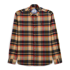 SERGE BLANCO(セルジュブランコ) |LS CHECK SHIRT オレンジチェック長袖シャツ