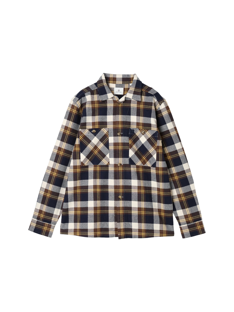 SERGE BLANCO(セルジュブランコ) |LS CHECK OVERSHIRT 長袖チェックオーバーシャツ