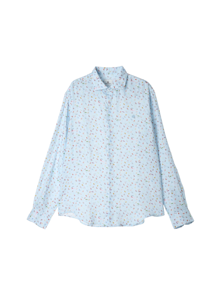 SERGE BLANCO(セルジュブランコ) |LS SAINT-TROPEZ LINEN SHIRT