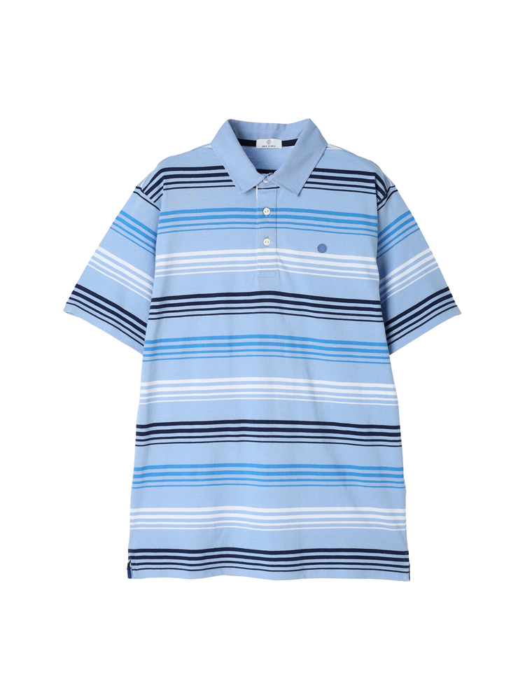SERGE BLANCO(セルジュブランコ) |SS RUGBY STRIPED POLO