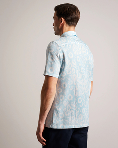 TED BAKER(テッドベーカー) |FLAISBY  リネンブレンド フラワープリント 半袖シャツ
