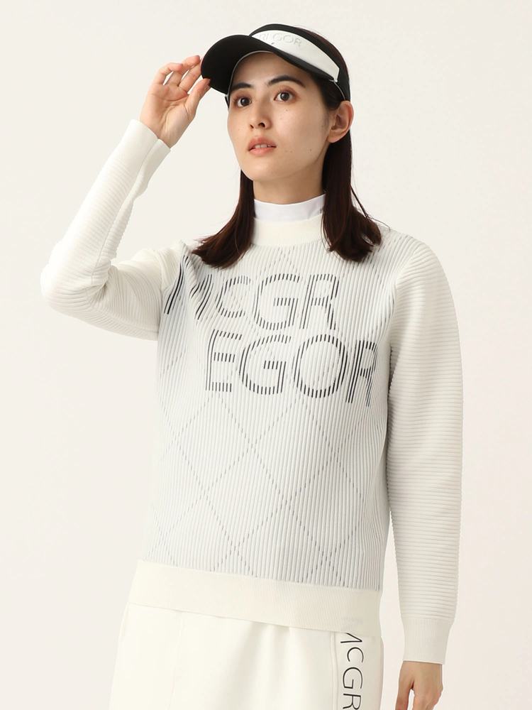 McGREGOR GOLF(マックレガー ゴルフ) |【ウィメンズ】モックネックジャカードニット