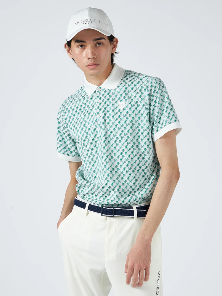 McGREGOR GOLF(マックレガー ゴルフ) |【吸水速乾】斜めロゴジャカードポロ