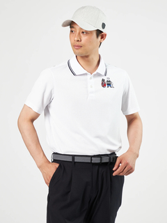 新品☞UTAAユタ 速乾性ポロシャツ／XL⚫︎背中プリンター ゴルフ半袖