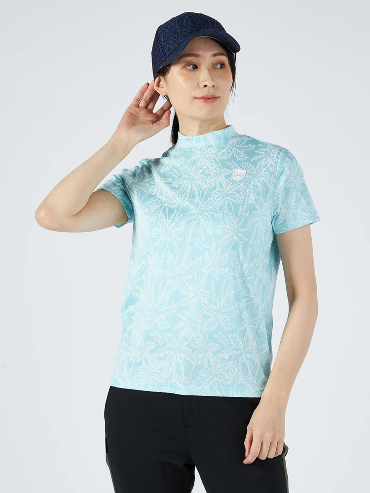 McGREGOR GOLF(マックレガー ゴルフ) |【吸汗速乾】パームツリーモックネックトップ