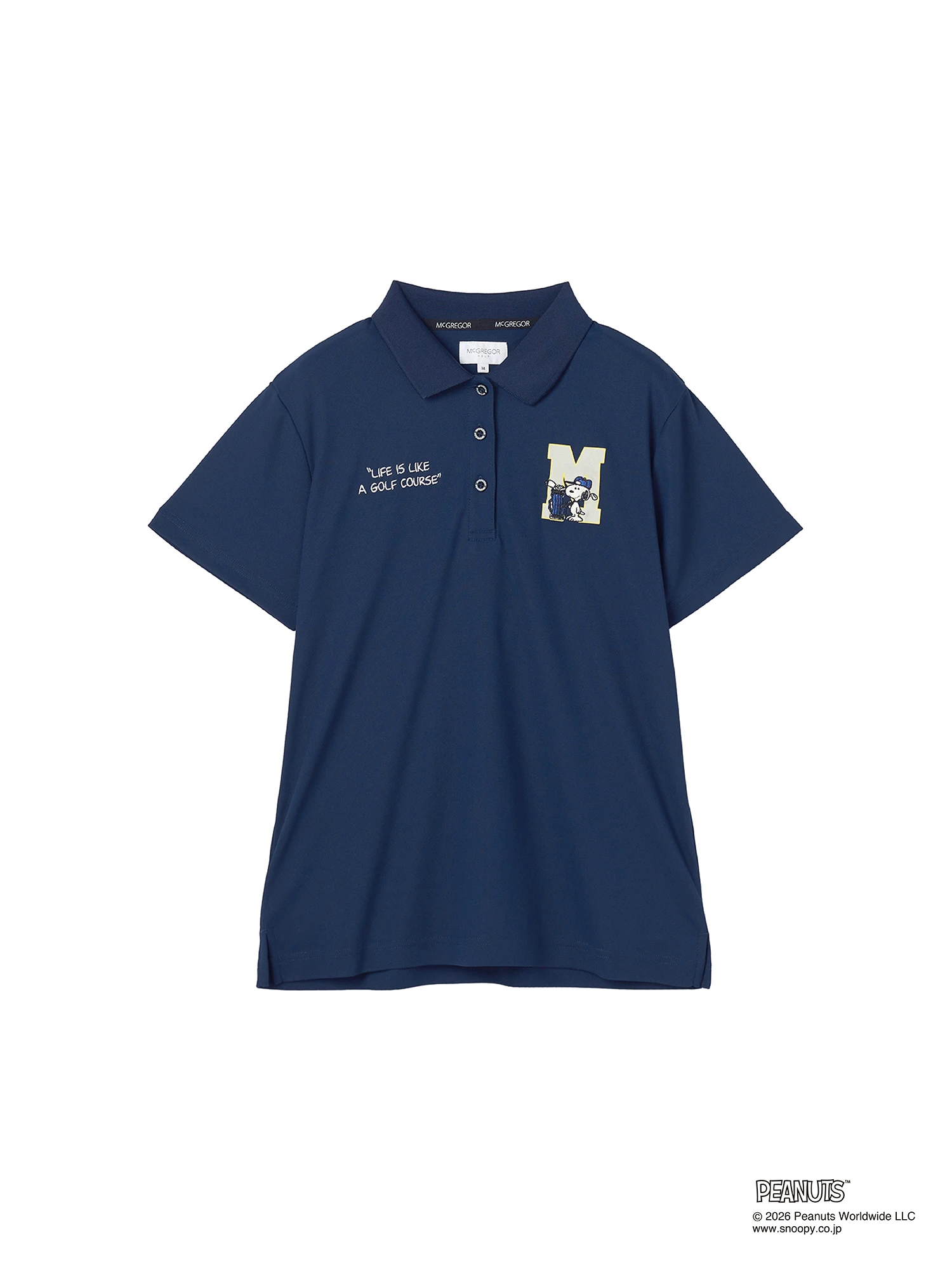 gravis golf ポロシャツ M 青 新品未使用品 McGREGOR GOLF（マックレガー ゴルフ）｜ポロシャツ(半袖)｜【PEANUTS