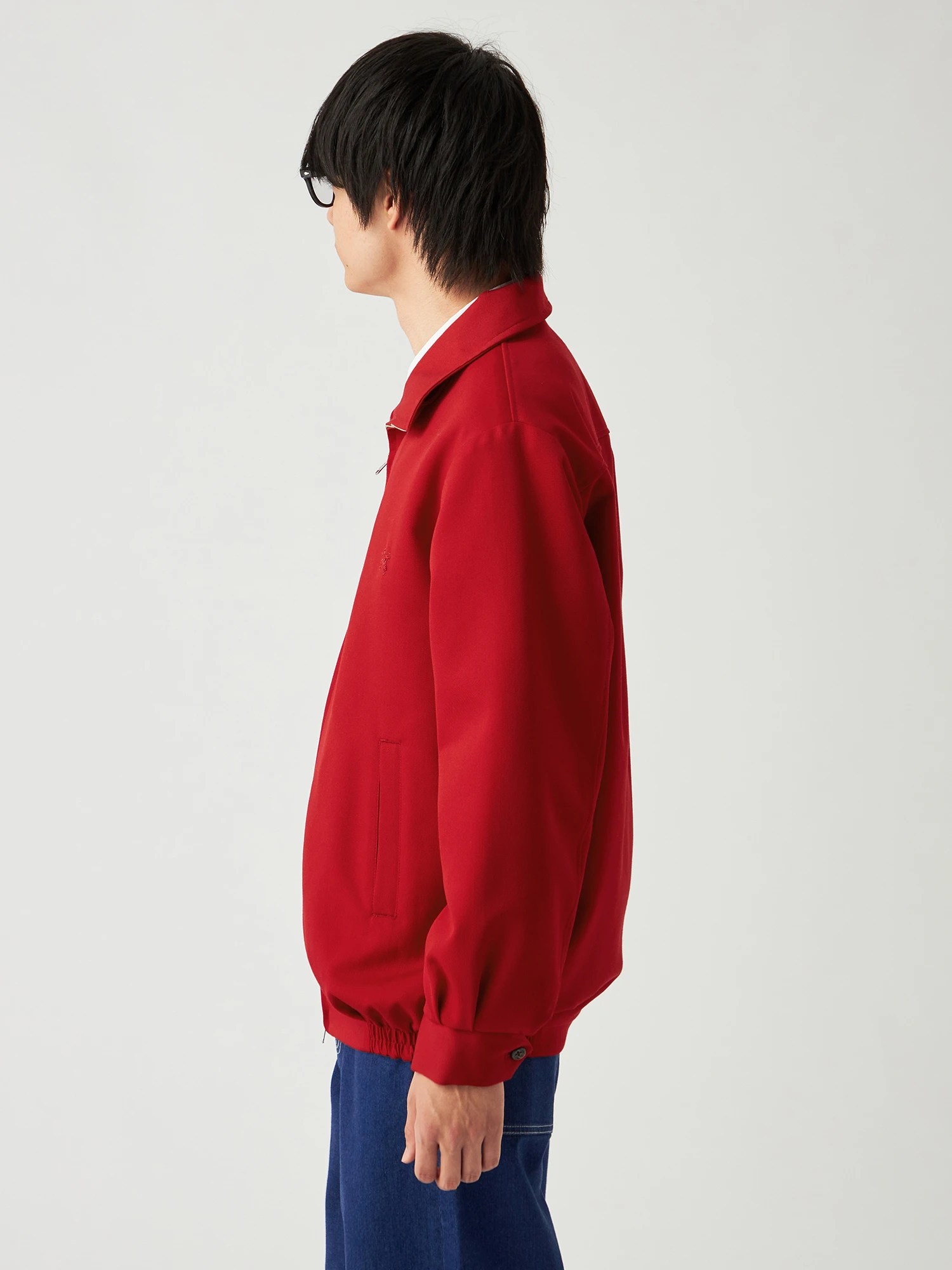 k*milet 　45R ジャケット　ヘリンボーン　リネン　赤 k*milet 様専用 45R ジャケット ヘリンボーン リネン 赤