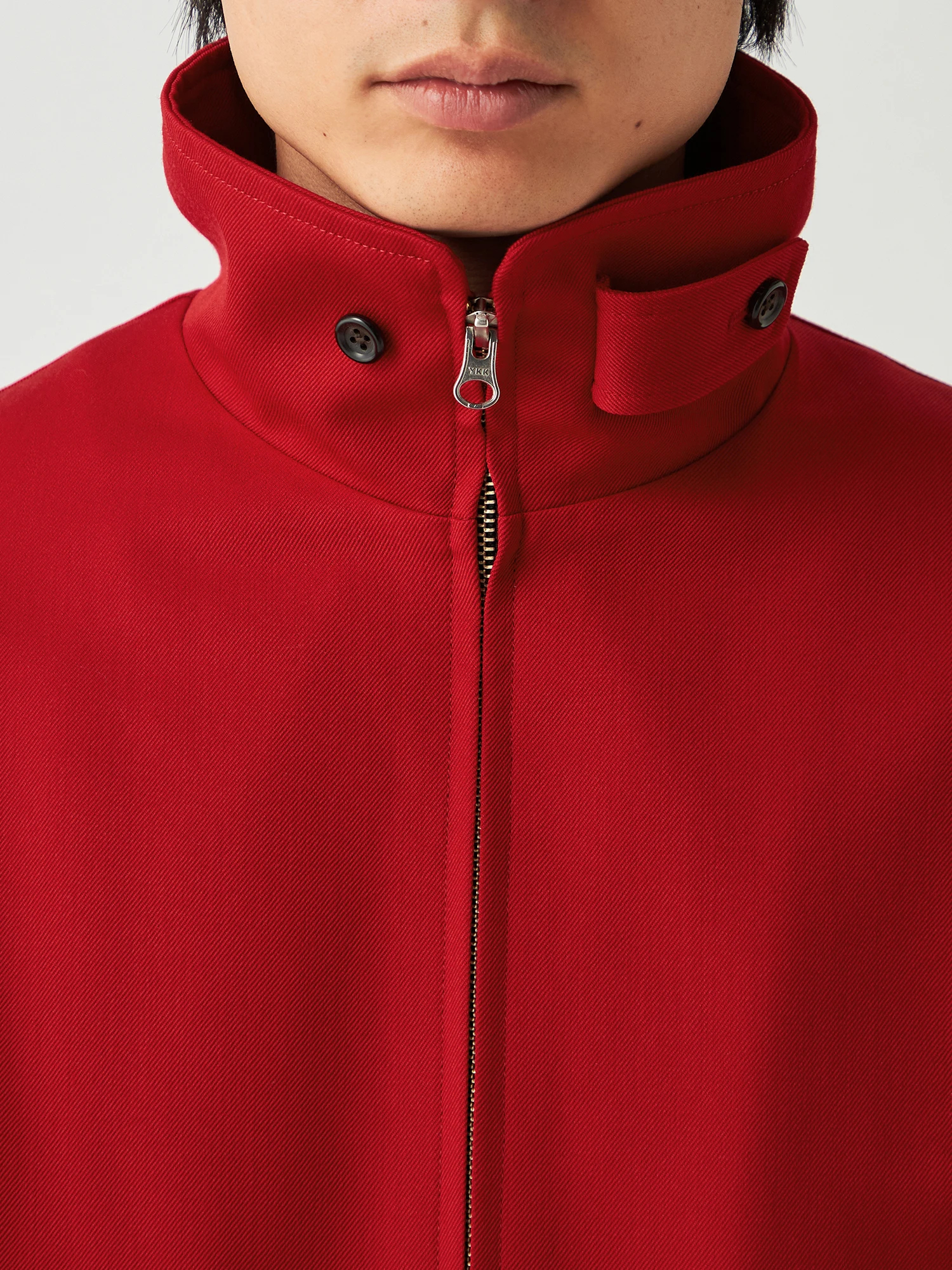 LA7817 エムズグレイシー ジップアップジャケット レッド ウール M LA7817 エムズグレイシー ジップアップジャケット レッド ウール M