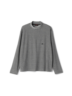 Mc McGREGOR(エムシー マックレガー) |Velour Stripe Mock Neck Tee ベロアボーダーモックネックT