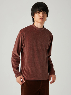 Mc McGREGOR(エムシー マックレガー) |Velour Stripe Mock Neck Tee ベロアボーダーモックネックT