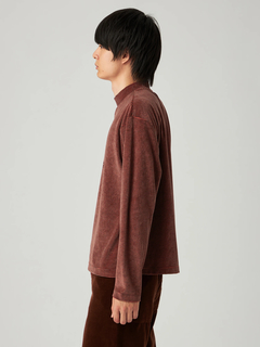 Mc McGREGOR(エムシー マックレガー) |Velour Stripe Mock Neck Tee ベロアボーダーモックネックT