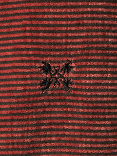 Mc McGREGOR(エムシー マックレガー) |Velour Stripe Mock Neck Tee ベロアボーダーモックネックT