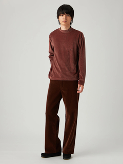 Mc McGREGOR(エムシー マックレガー) |Velour Stripe Mock Neck Tee ベロアボーダーモックネックT