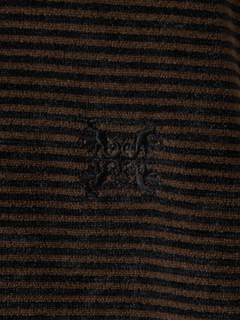 Mc McGREGOR(エムシー マックレガー) |Velour Stripe Mock Neck Tee ベロアボーダーモックネックT