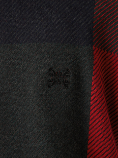 Mc McGREGOR(エムシー マックレガー) |Big Check Cotton-Cashmere Crew Neck Sweater ビッグチェックコットンカシミヤクルーネックニット