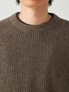 Mc McGREGOR(エムシー マックレガー) |Crew Neck Ribbed Sweater クルーネックリブニット