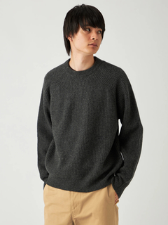 Mc McGREGOR(エムシー マックレガー) |Crew Neck Ribbed Sweater クルーネックリブニット