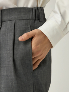 Mc McGREGOR(エムシー マックレガー) |Wool Two-Pleat Wide Trousers