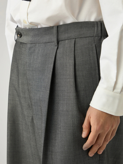 Mc McGREGOR(エムシー マックレガー) |Wool Two-Pleat Wide Trousers