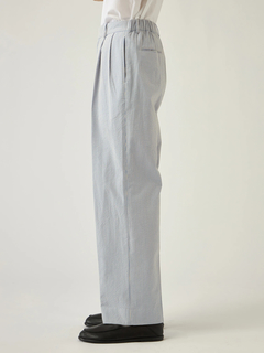 Mc McGREGOR(エムシー マックレガー) |Seersucker Two-Pleat Wide-Leg Trousers