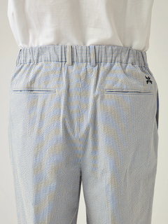 Mc McGREGOR(エムシー マックレガー) |Seersucker Two-Pleat Wide-Leg Trousers