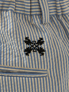 Mc McGREGOR(エムシー マックレガー) |Seersucker Two-Pleat Wide-Leg Trousers