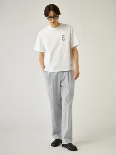 Mc McGREGOR(エムシー マックレガー) |Seersucker Two-Pleat Wide-Leg Trousers