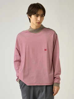 Mc McGREGOR(エムシー マックレガー) |Striped Mock-Neck LS Tee