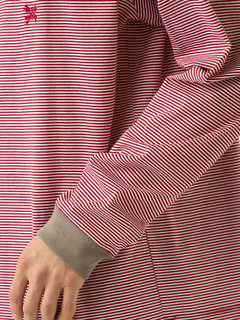 Mc McGREGOR(エムシー マックレガー) |Striped Mock-Neck LS Tee