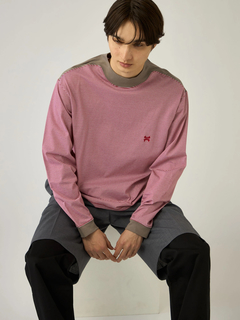 Mc McGREGOR(エムシー マックレガー) |Striped Mock-Neck LS Tee