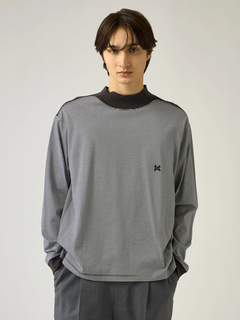 Mc McGREGOR(エムシー マックレガー) |Striped Mock-Neck LS Tee