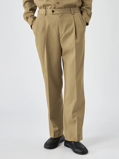 Mc McGREGOR(エムシー マックレガー) |Wool Gabardine Two-Tuck Trousers