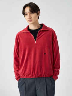 Mc McGREGOR(エムシー マックレガー) |Velour Half-Zip Pullover
